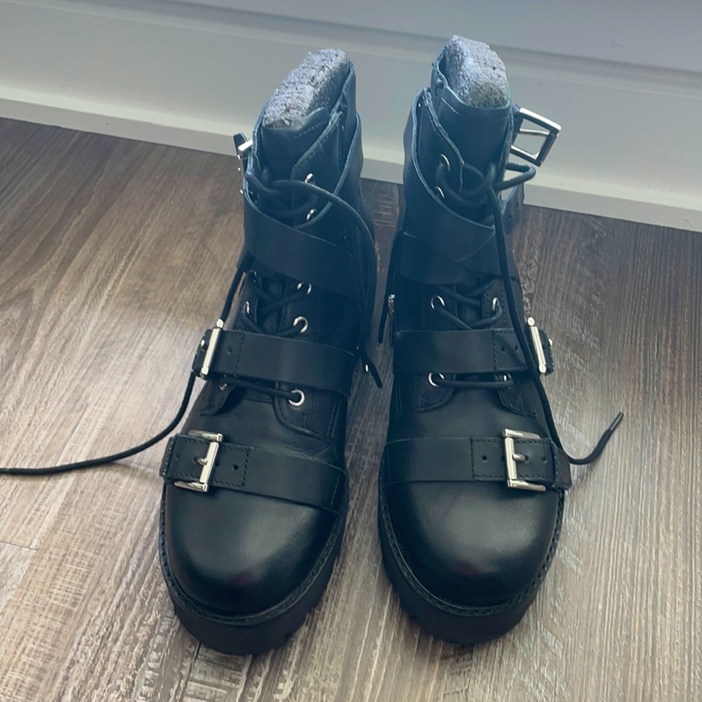 Black Ash Boots Size 7